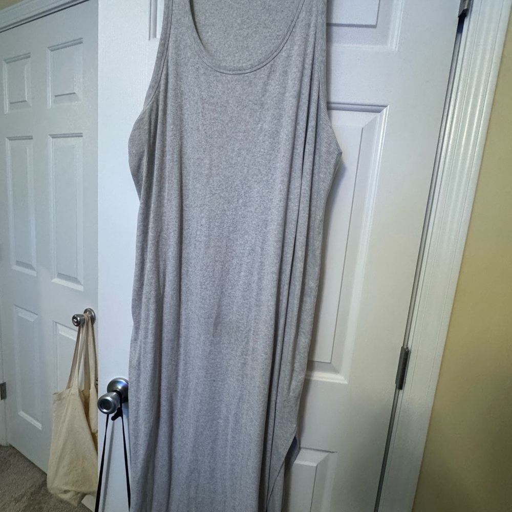 Universal Thread Light Gray Ribbed Dress